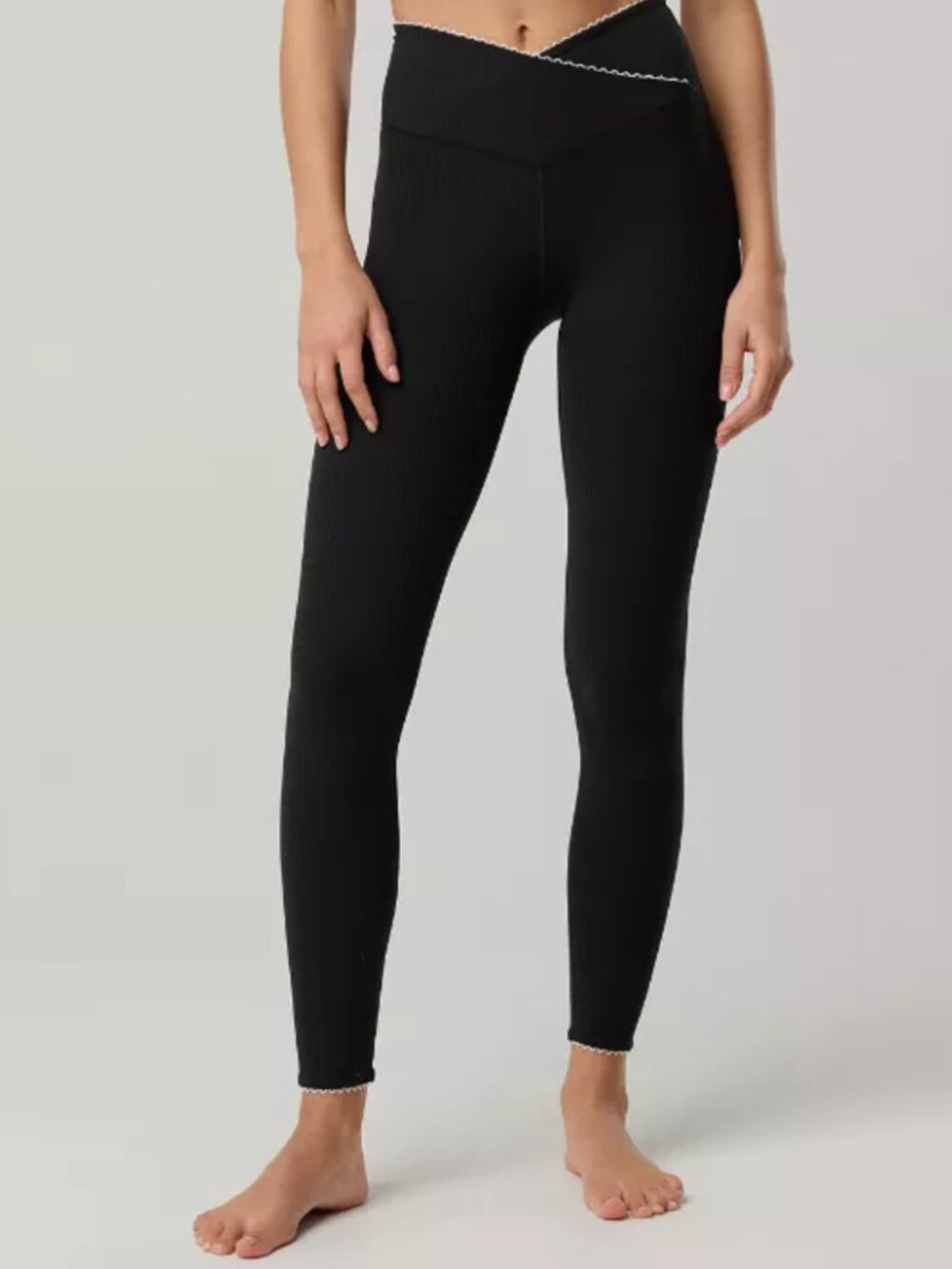 NWOT OFFLINE By Aerie Real Me XTRA Ribbed Trim Crossover Legging Size M Long